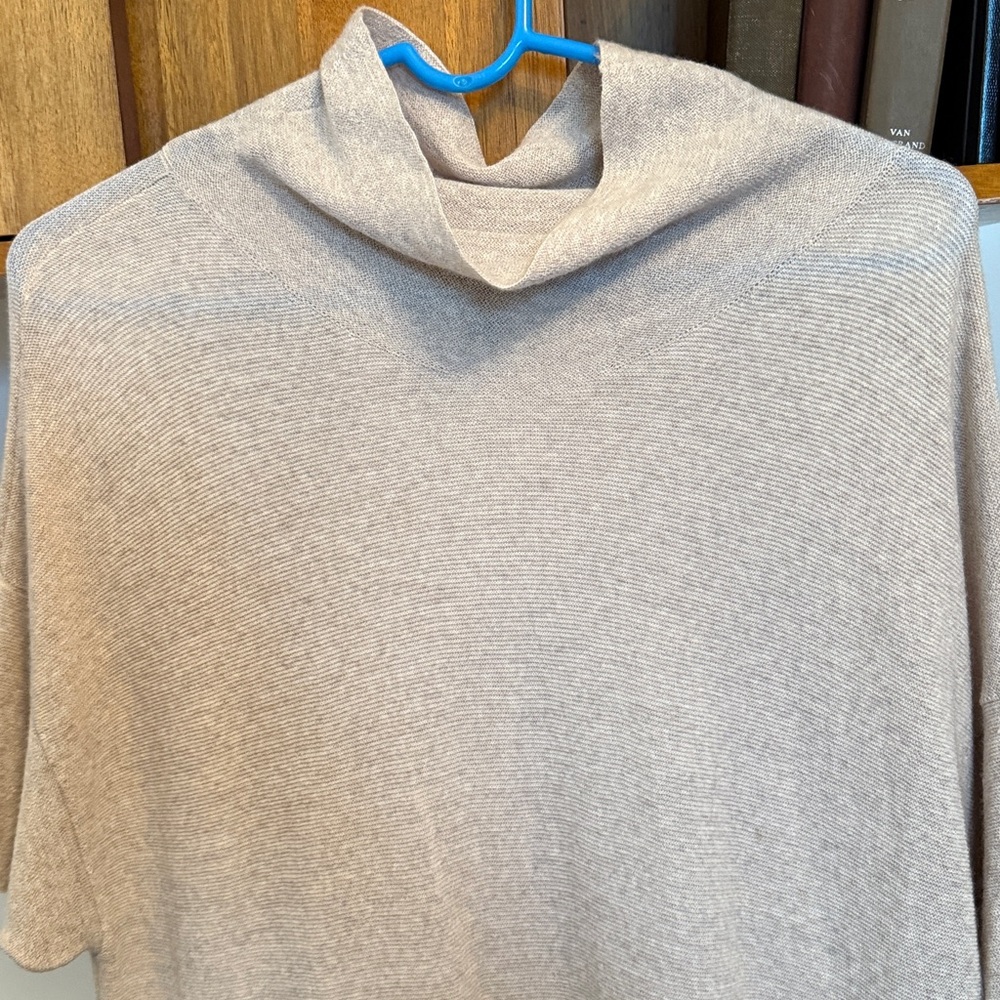 Eileen Fisher Light Beige Knit Dress Wool Large - Picture 4 of 7